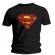 T-shirt Superman noir - Logo