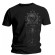 T-Shirt In Flames - Tonal Side Skull