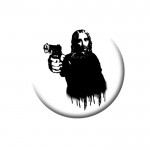 Badge Jesus With Gun