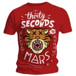 T-shirt 30 Seconds To Mars - Cartoon Tiger