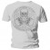 T-shirt 30 Seconds To Mars - Silver Skull