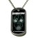 Pendentif Dog Tag Green Day - Gas Mask