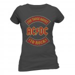 T-shirt AC/DC - About To Rock Banner - Femme