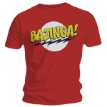 T-shirt The Big Bang Theory - Bazinga Red