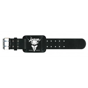 Bracelet cuir Venom - Black Metal