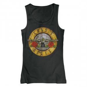 T-shirt Guns N' Roses - Top Distressed Bullet - Femme