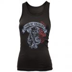 T-shirt Sons of Anarchy - Top Reaper with Roses - Femme