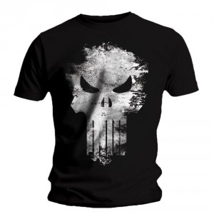 T-shirt Punisher - Distress Skull