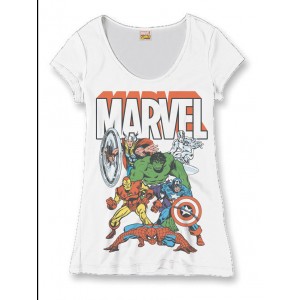 T-shirt Marvel - Top Heroes Group - Femme