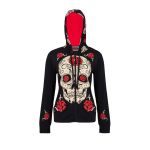 Sweat Zippé Jawbreaker - Sugar Skull & Roses - Femme