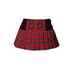 Jupe Jawbreaker - Lace-up Tartan