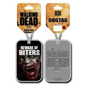 Pendentif Dog Tag The Walking Dead - Beware of Biters