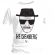 T-shirt Breaking Bad - Heisenberg blanc