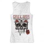 T-shirt Guns N' Roses - Top Flower Skull - Femme