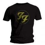 T-shirt Foo Fighters - Logo in Gold Circle