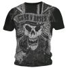 T-shirt Guns N' Roses - Faded Skull Allover