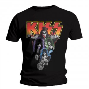 T-shirt Kiss - Neon band