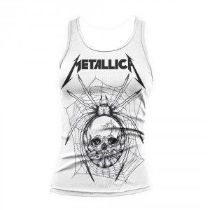 T-shirt Metallica - Top Web Skull - Femme