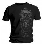 T-Shirt In Flames - Tonal Side Skull