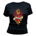 T-Shirt In Flames - Burning Jester - Femme