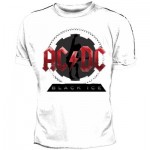 T-Shirt AC/DC - Black Ice Blanc Vintage