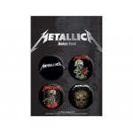 Badges Metallica - Pack Skulls